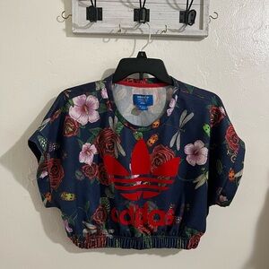 RARE - Adidas X Rita Ora Flower Crop Top Limited  -- Size S